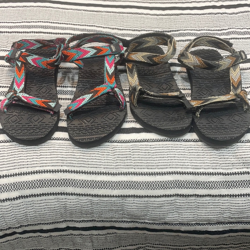 Muk Luks Size 10 Sandal bundle wore once- no box